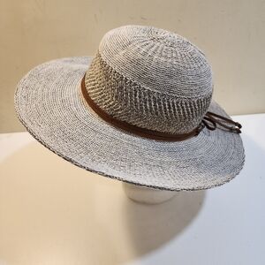 Kooringal Scarlett wide brim hat in grey marie 58cm
